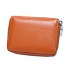 Design Multi-Card Organ Soft Leather Card Holder Ladies Zipper Coin Purse Card Bag Wallet