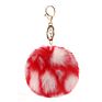 Design Rainbow Colorful 8Cm Hair Ball Pompons Keychain Key Chain Bag Pendant Car Jewelry Decoration