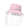 Detachable anti Spitting Saliva Splash Full Face Protective Bucket Hat with Face Shield