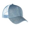 Distressed Washed Cotton Criss-Cross Ponytail Baseball Cap Hat for Women