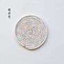 Eco-Friendly Handmade Multiple Colors Tea Cup Mat Cotton Rope Woven round Tea Table Drinks Cup Mat
