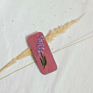 Embroidery Floral Leaf Snap Hair Clip Oval Square Fabric Sweet Retro Flower Hairpin Side Hair Clip Bb Clip for Women Girls