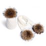 Excellent Design Big Fur Pompom Plain Beanie Hat for Women Men