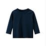 Fall Solid Cnady Color Child 100% Cotton Clothes Long Sleeve Girls Boy's T-Shirts Blouses Childrenwear