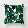 Fashionable Tropical Plant Polyester Hugging Pillow Case Office Fabric Sofa Cushion Cover Home Peach Skin Pillow Case