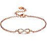 Fine Jewelry Designer S925 Real Silver Eight Earring Bracelet Women's Wedding Infinity Necklace Fine Jewelry Sets