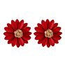 Flower Personality Small Fresh Petals Earrings Female Temperament Simple Metal Flower Stud Earrings