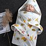 Four Layer Washed Gauze 100% Cotton Newborn Ins Blanket Baby Yoda Cartoon Swaddling Towels