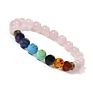 Free Sample Handmade Yoga Inspirational Bracelet, Natural Lava Stone Essential Oil Diffuser 7 Chakra Bead Bracelet