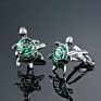 French Men's Shirt Metal Brass Enamel Cufflinks Animal Butterflies Turtle Fish Dog Penguin Lobster Cuff Links