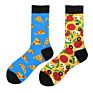 Funky Novelty Asymmetric Ab Socks Colorful Funny Calcetines Hombre Trend Cotton Happy Men Socks