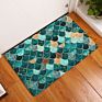 Geometry Pattern Cobblestone Door Mat Marble Semicircle Shiny Front Door Rugs Gold Powder Zigzag Homeware Diamond Large Sponge