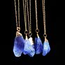 Gold Chain Quartz Necklace Crystal Chakra Rock Necklace Pendant Colorful Rainbow Natural Stone Necklace