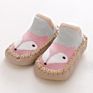 Good Price Soft Baby Shoes Printed Rubber Soft Sole Bottom Baby Cotton Shoes Antislip Baby Shoes