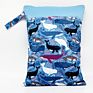 Goodbum Washable Wet Bag Waterproof Double Pockets 30*40 Size Bag for Wet Cloth Diaper Bag