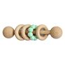 Gym Ring Rodent Silicone Beads Newborn Montessori Rattles Toys Wooden Baby Teether