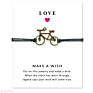 Handmade Motocross Cycle Racing Bicycle Cycling Biker Dirt Bike Riding Charm Men Rope Ladies Bracelet Women
