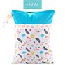 Happyflute Polyester Layer Baby Waterproof Zipper Wet Bag Diaper Bag with Handle