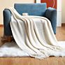 Ihome in Stock Textured Soft Sofa Souch Decorative Knit Cashmere Woven Throw Blanket