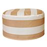 Inflatable Stool with Colorful Fabric Zippered Slipcover Groovy Lightweight round Shape Ottoman 50*25 Cm