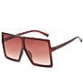 Jheyewear Plastic Big Square Oversized Colorful Women Men Sun Glasses Shades Sunglasses