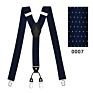 Kaidvll Pattern Design Y Back Adjustable Clip Promotional Leather Suspenders