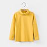 Kids Turtleneck Shirts Toddler Girls Boy Kids Turtle Neck Tops Clothes Long Sleeve Plain Mock Neck Turtleneck T-Shirts