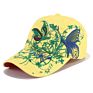 Korean Sequin Embroidered Baseball Butterfly Embroidery,Duck Tongue and Lip Print Women's Hat Sunscre