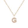 Ksra Jewelry Design Personalized Tiny Pearl Alphabet Initial Necklace 925 Sterling Silver Letter Necklace