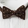 Last Design Mens Tuxedo Wool Bow Ties for Men Handmade