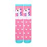 Little Girls Tube Long Cartoon Dress Socks Stripes Flamingo Cotton Kids Knee High Stockings