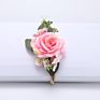 Lovely Artificial Floral Nylon Kids Toddler Hair Bands Elastic Newborn Baby Girl Flower Headband