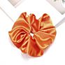 Lovely Silk Hair Scrunchies Fabric Hair Accessories Solid Color Rubber Band Satin Hair Scrunchies