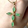Lucky Charms Women Jade Necklace Buddha Jade Pendant Natural Green Jade 18Kgp Fortune Pendant Necklace Dr