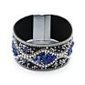 Luxury Handmade Crystal Diamond Chip Stone Seed Beads Bohemian Bangle Bracelets Women