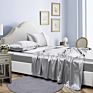 Luxury Satin Four-Piece Set Pure Cotton Simple Embroidery Bed Sheet Quilt Cover Bedding