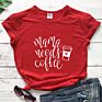 Mama Needs Coffee T-Shirt Funny Tired Mom Tshirt for Women