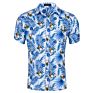 Men Casual Printed Button down Short Sleeve Shirt Hawaiian Shirt