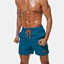 Men Lake Blue Swim Surf Blank Board Shorts Casual Breathable Pockets Swimwear