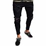 Men's Distressed Denim Pants Jeans Slim Fit Ripped Holes Pantalon Jeans Homme Pas Cher Broken Skinny Jeans for Men