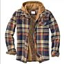 Mens Plaid Thick Casual Jacket