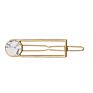 Minimalist Geometric Marble Metal Hair Pins round Rectangle Shape Hair Clips for Women Girls Hair Styling Accessories