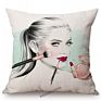 Modern Girl Elegant Lady Pretty Elite Woman Luxury Lifestyle Aesthetics Cotton Linen Sofa Pillow Case Cushion Cover Case
