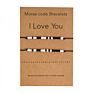 Morse Code Cipher Bracelet 2 Pack Natural Stone Love Eye Colorful Bead Paper Card Couple Bracelet Set