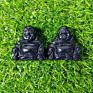 Natural Healing Rose Crystal Crafts Hand Carved Vivid Buddha Maitreya Figurine for Buddhism