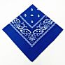 Navy Blue Bandana Men Biker Women Seamless Head Scarf Outdoor Sports Bandana Square Paisley Bandana