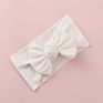Organic Cotton Bow Knot Knitted Ribbed Baby Headband for Babies