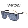 Oversized Square Sunglasses Women Men Luxury Flat Top Half Frame Large Pink Shades