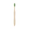 Packaging Wave Handle Multiple Colors Customized Logo Independent Eco Friendly Bamboo Toothbrush Pack