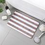 Plush Estera Door Entrance Floor Carpet Mat Rugs Polyester Tpr Bathroom Designer Stripe Area Rug